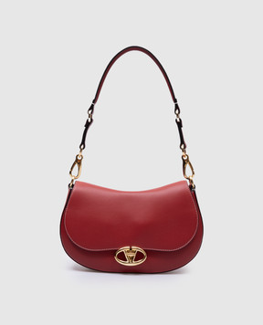 Valentino Червона шкіряна сумка-седл OHVAL 5W2B0N88CVC
