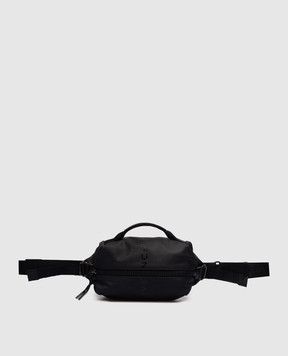 Givenchy Чорна поясна сумка G-Zip у візерунок 4G BKU038K1VM