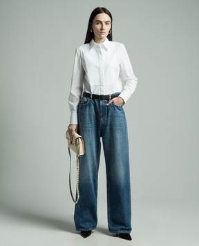 Valentino Белая рубашка прямого кроя 4B0AB6955A6