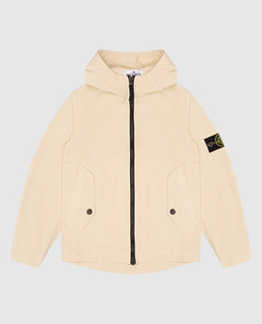 Stone Island Детская желтая куртка с патчем логотипа K1S164100006S000114