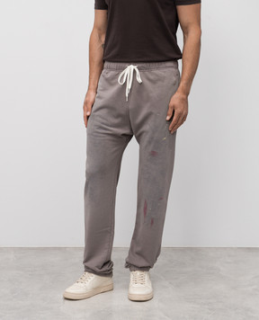 Maison Margiela MM6 Серые джогеры с винтажным эффектом SH2KA0029M25013