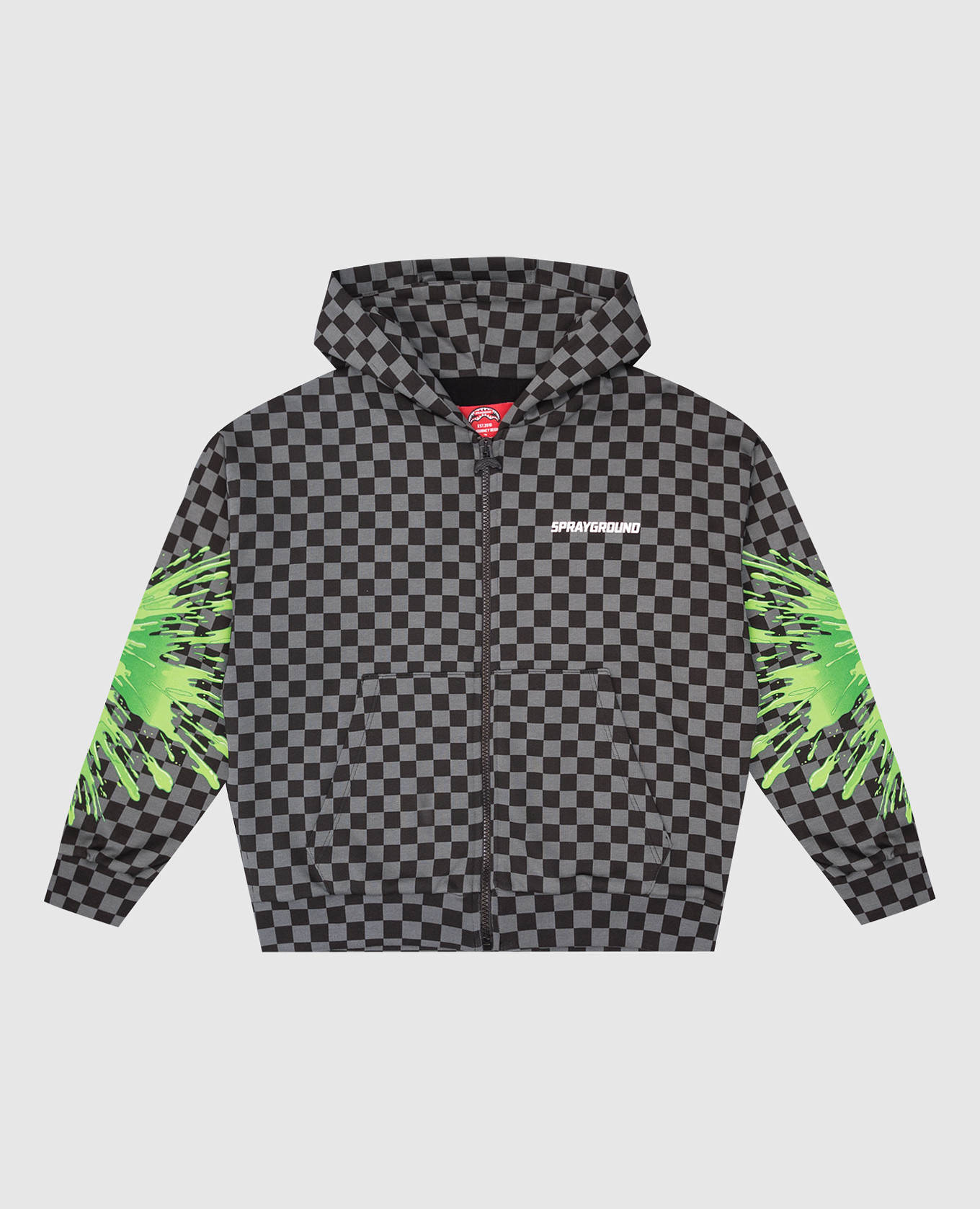 

Детская серая спортивная куртка Splatter Bunny, Серый, Спортивные куртки
