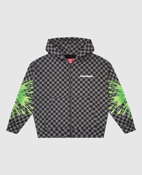 Sprayground Детская серая спортивная куртка Splatter Bunny SPY1256E