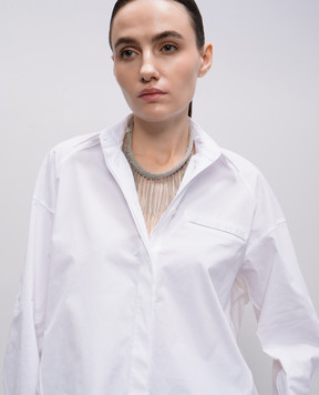 Peserico Серебряное колье с цепочками мониль S35443C0CC448
