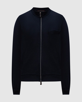 ISAIA Синя спортивна куртка з вовни MF0003J0402