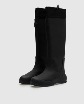 Bally Черные комбинированные сапоги Clower с логотипом WB0042VT155