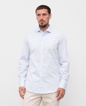 Brunello Cucinelli Блакитна сорочка MBUC41718