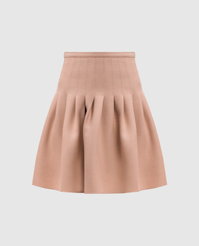 Christian Dior Бежева спідниця з вовни та шовку 941J33A1166