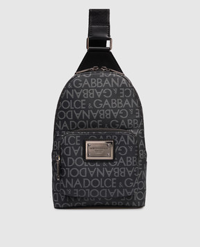 Dolce&Gabbana Черная сумка слинг с логотипом BM2295AJ705