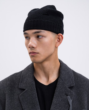 Ann Demeulemeester Черная шапка Edon из шерсти B0013176KN071