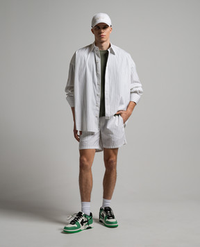 Dolce&Gabbana Білі шорти в смужку GP06UTFR5ZK
