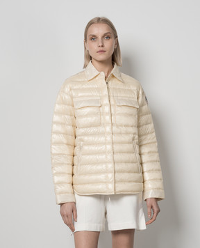 Parajumpers Бежевий пуховик Petronel з логотипом 24SPWPUMH32