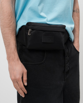 Maison Margiela MM6 Черная поясная сумка с патчем логотипа SB5WB0001P6416