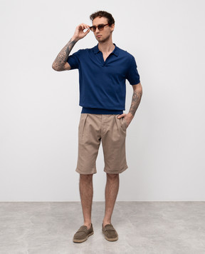 Cashmere&Whiskey Синє поло MB004B