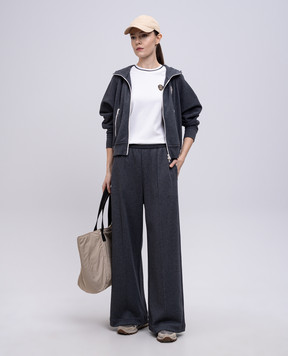 Brunello Cucinelli Серая спортивная куртка с логотипом логотип MG927VD106
