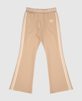 Versace Дитячі бежеві штани Greca 10214031A11652