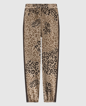 Twinset Бежевые джогеры в леопардовый узор. 242LI2UGG