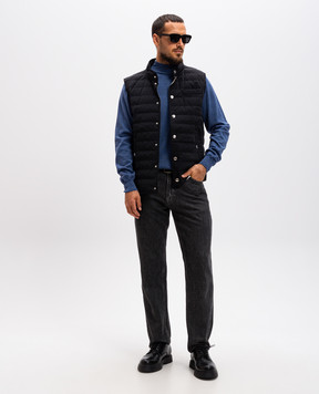 Cashmere&Whiskey Синий джемпер из мериноса шерсти 97397
