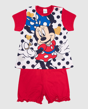 RiminiVeste Детская красная пижама Disney с принтом с люрексом. BI3875