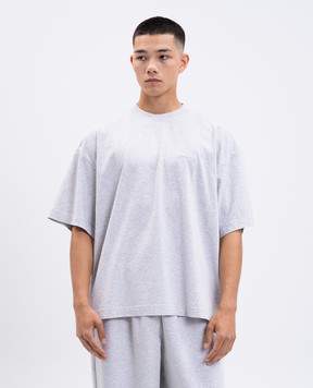 Vetements Серая меланжевая футболка с логотипом UH76TR100Gm