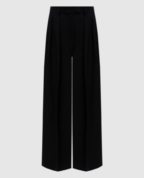 Brunello Cucinelli Черные брюки с льном MH126P8512