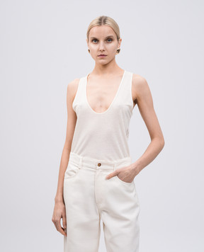 Lou Lou Studio Бежевый топ ALBIA с шерстью ALBIA