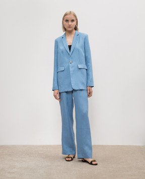 Asceno Блакитні штани Aurelia з льону B035F39C388