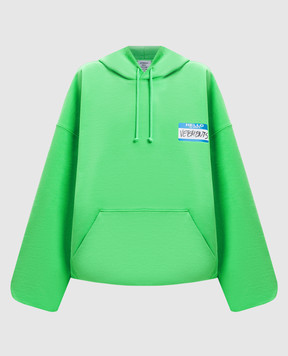 Vetements Зеленые худи с принтом My Name Is Vetements UA66HD650E
