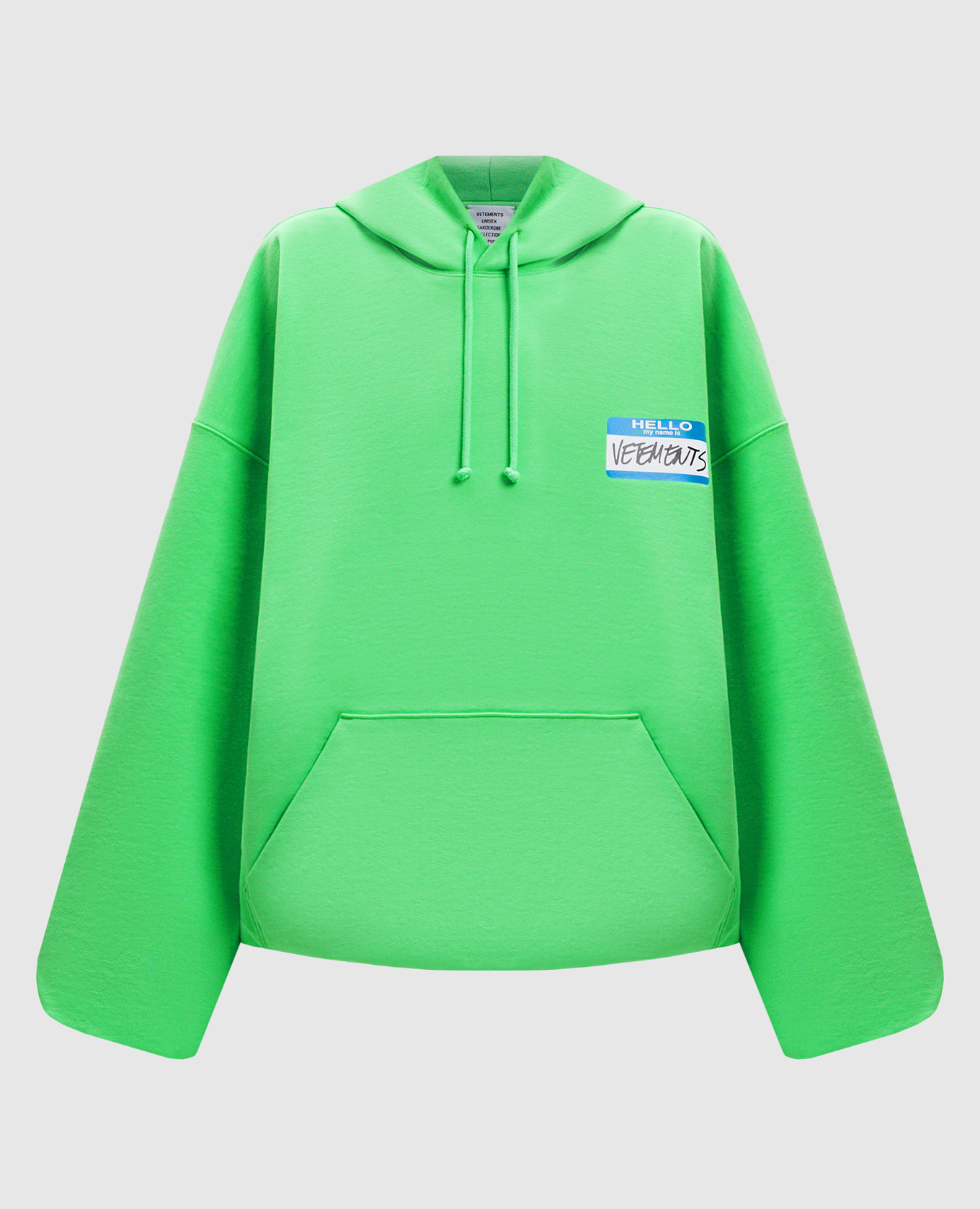 

Зеленые худи с принтом My Name Is Vetements, Зеленый, Худи