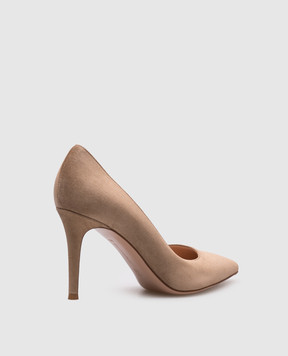 Gianvito Rossi Бежевые замшевые туфли GIANVITO G2458085RIC