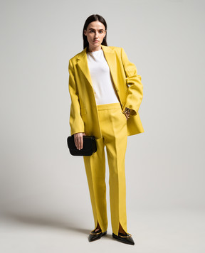 Jil Sander Жовтий жакет з льоном J02BN0153J65005
