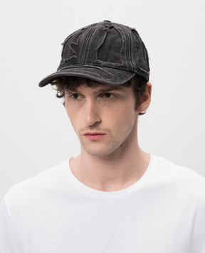 Vetements Серая кепка с эффектом потертости UE64CA210B