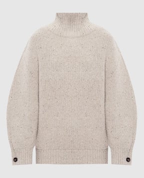 Bottega Veneta Бежевый свитер с шерстью 802130V4O10
