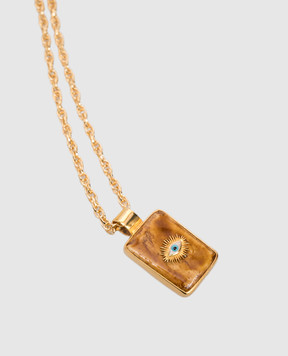 House of Fou Ланцюжок Evil Eye з позолотою MONUEVILEYEPENDANT