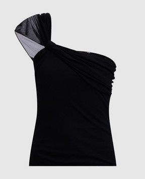 Max Mara Чорний топ BELLICO на одне плече BELLICO