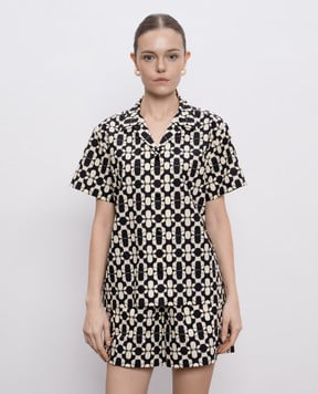 Moncler Сорочка в принт з нашивкою логотипа K10932F00018598H6