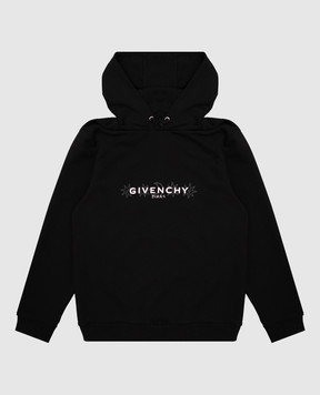 Givenchy Детские черные худи с принтом логотипа H3069912+