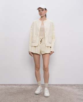 Moncler Бежева куртка Nevers K10931A00143598GQ