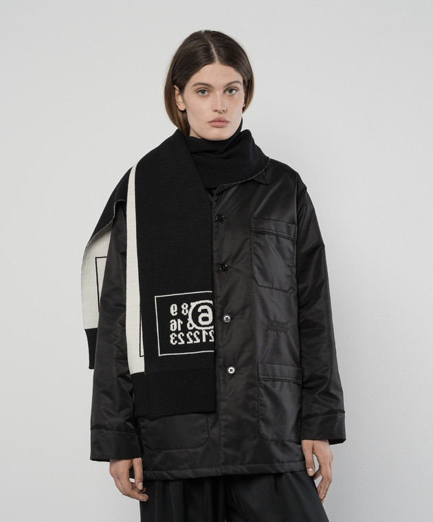Maison Margiela MM6 - Двухсторонний шарф с жаккардовым узором