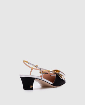 Valentino Черные слингбеки Bowow с бантом 6W2S0LB6QLJ