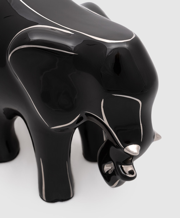 Stefano Ricci Чорний порцеляновий слон Platinum Black Shiny OAELE02SSHINY3 зображення 3
