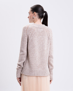 Ermanno Scervino Бежевий светр з кашеміру D475M332ITW