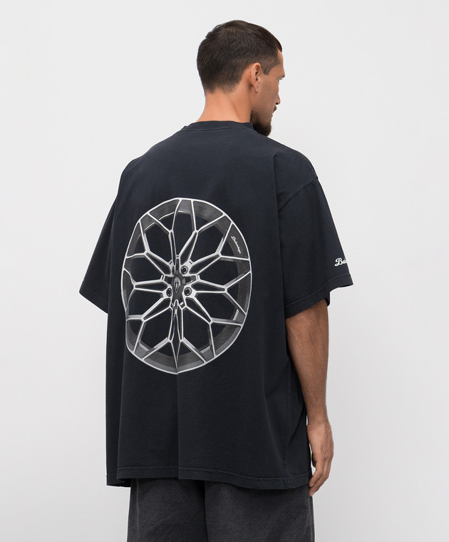 Balenciaga - Черная футболка Automobili Lamborghini 831305TSVP9