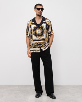 Versace Чорні штани з вовною 10202221A14993