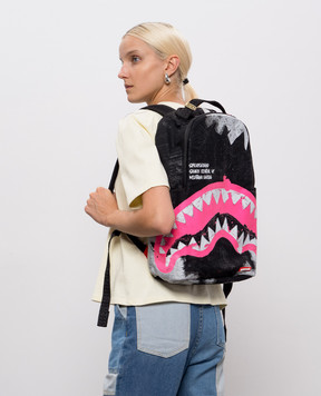 Sprayground Дитячий чорний рюкзак SHARK CENTRAL ACRYL ART 910B7631NSZ