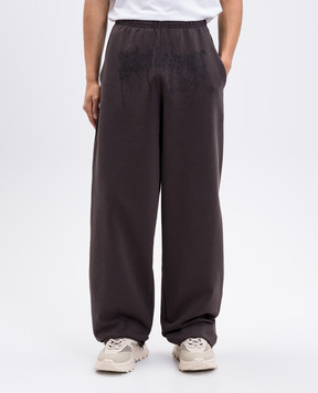 Vetements Коричневые спортивные брюки с принтом UCF76SP450C