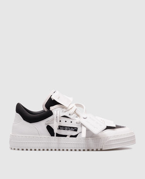 Off-White Белые комбинированные кеды Low 3.0 OMIA29KS25LEA004