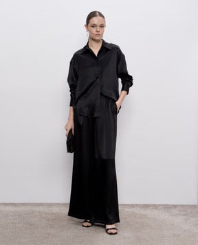 Jacob Lee Черная блуза из шелка WSS020SS25B