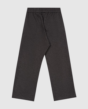 Balmain Дитячі сірі штани у візерунок BV6S90J04441214