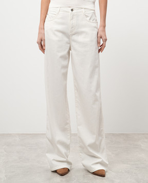 Ermanno Scervino Біли джинси з патчем логотипа D467P327HRY